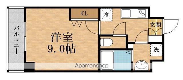 BRI1ANTE MIYAKOJIMA(1K/2階)の間取り写真