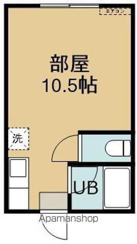 ファインハウス西元(ワンルーム/2階)の間取り写真