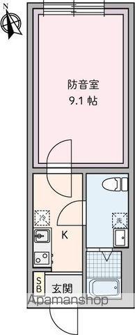 ラシクラス豊玉北(1K/3階)の間取り写真