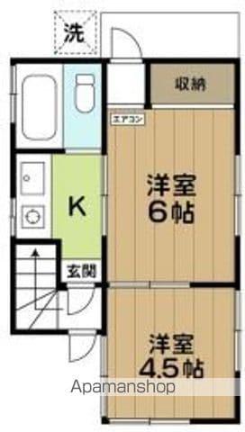 フォーラム天沼(2K/2階)の間取り写真