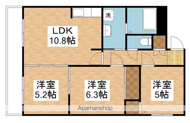 ファミーユ(3LDK/4階)の間取り写真