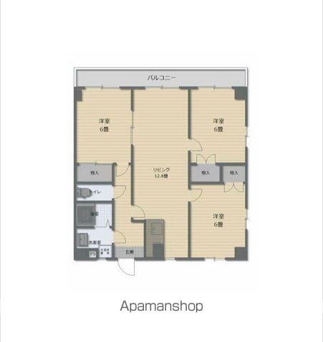 アリュール船小路(3LDK/3階)の間取り写真