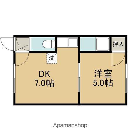 シャトーローザンヌ(1DK/3階)の間取り写真