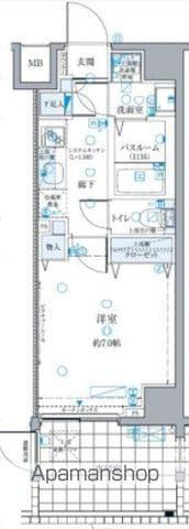 クレヴィスタ板橋西台Ⅲ(1K/1階)の間取り写真