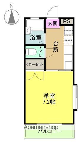 ニュー郷ケ丘(1K/2階)の間取り写真