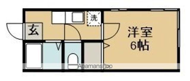 ホワイトファミール大和町(1K/4階)の間取り写真