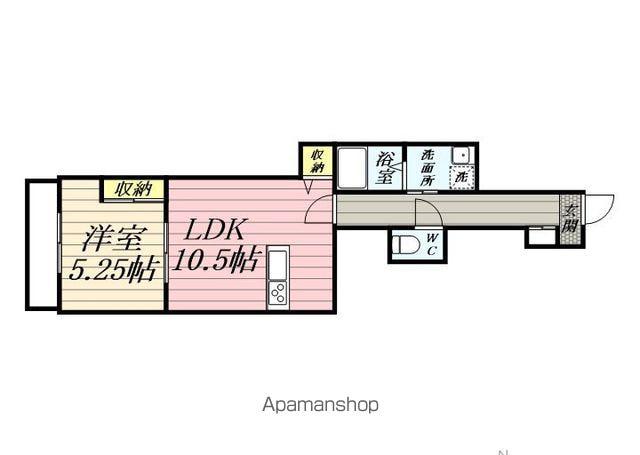 ベストプレイスⅠ(1LDK/1階)の間取り写真