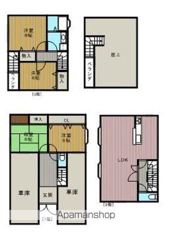 大阪モノレール本線 少路駅(大阪モノレール) 徒歩13分 3階建 築30年(3LDK)の間取り写真