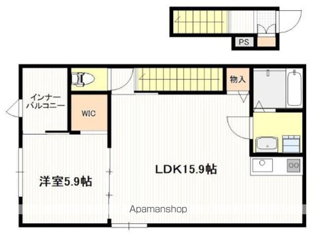 ボン・クレー和木(1SLDK/2階)の間取り写真