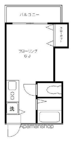 モリ・グリーンハイツ(ワンルーム/2階)の間取り写真