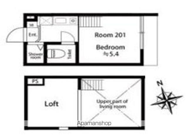 ベルアヴェニール(ワンルーム/2階)の間取り写真