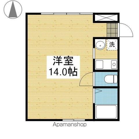 ランコントル大街道(1K/4階)の間取り写真