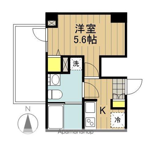 アーバンパーク北戸田(1K/6階)の間取り写真