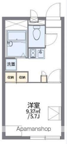 レオパレスルアンパバーン(1K/1階)の間取り写真