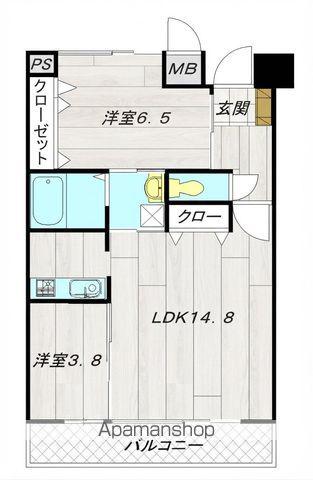 ルミナスAI(2LDK/4階)の間取り写真