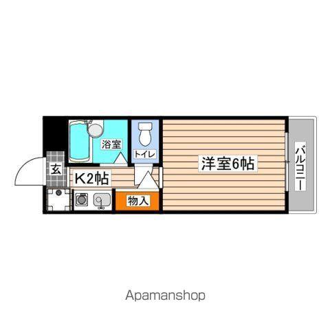 ビバーチェ長束(1K/3階)の間取り写真