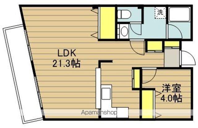 フリーデンハイム立野際(1LDK/3階)の間取り写真