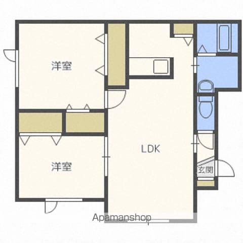 ピトレスクⅣ(2LDK/2階)の間取り写真