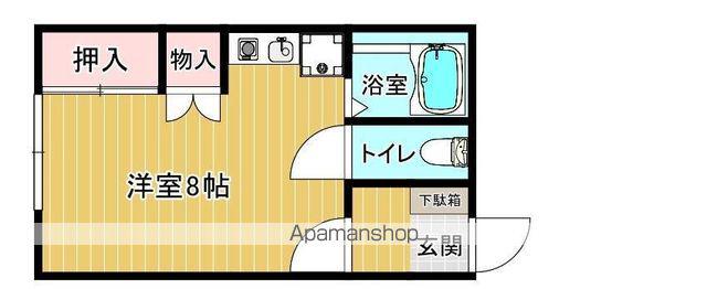 LEEコーポ(ワンルーム/1階)の間取り写真