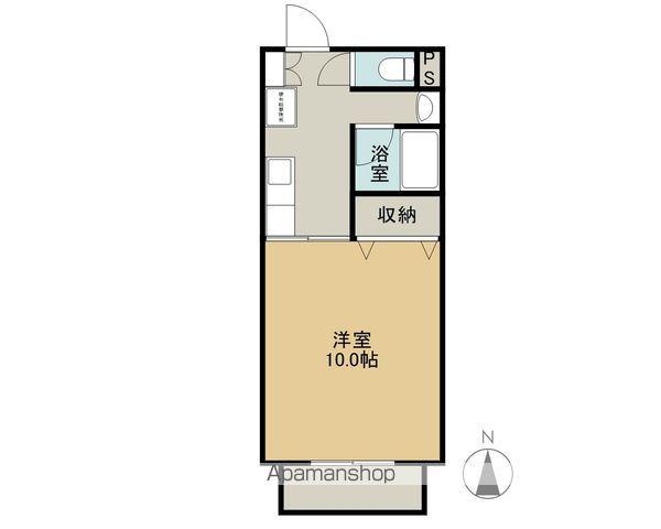 グランディー(1K/2階)の間取り写真