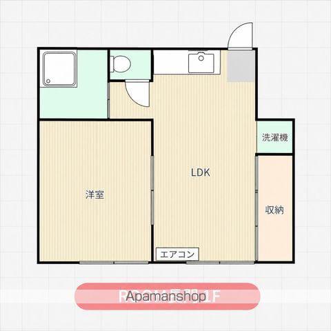 ROOM長門(1DK/1階)の間取り写真