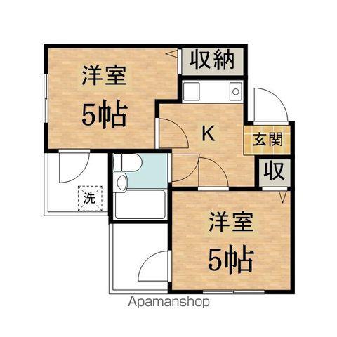 アステールⅡ(2K/2階)の間取り写真