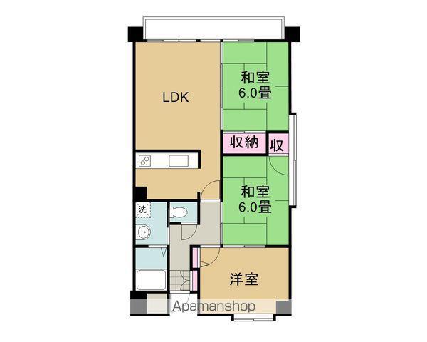 KBコート衣干(3LDK/3階)の間取り写真