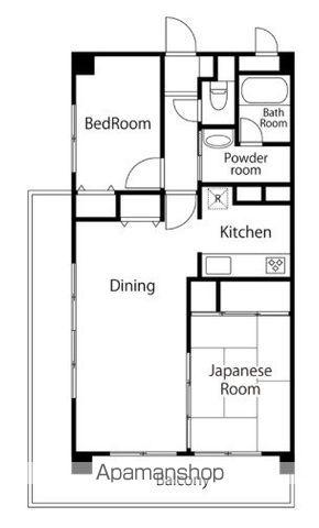 アークハイツ上永谷(2LDK/1階)の間取り写真