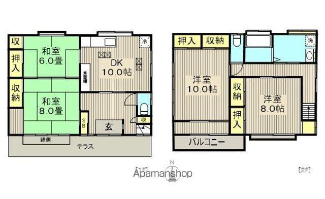 総武・中央緩行線 小岩駅 徒歩6分 2階建 築40年(4DK)の間取り写真