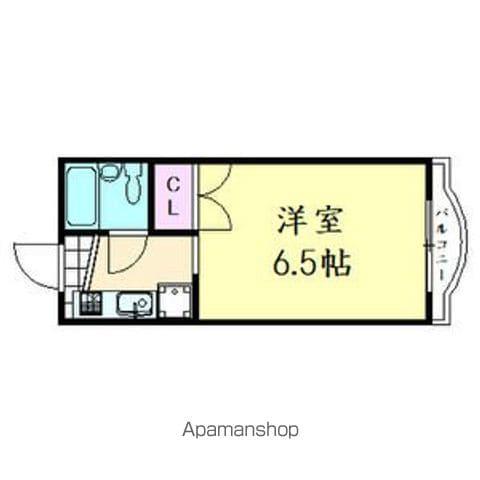 メゾンリベリカ(ワンルーム/4階)の間取り写真