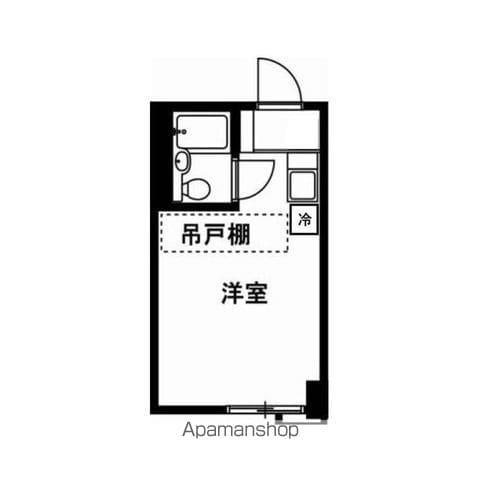 荻野ハイツ(ワンルーム/2階)の間取り写真