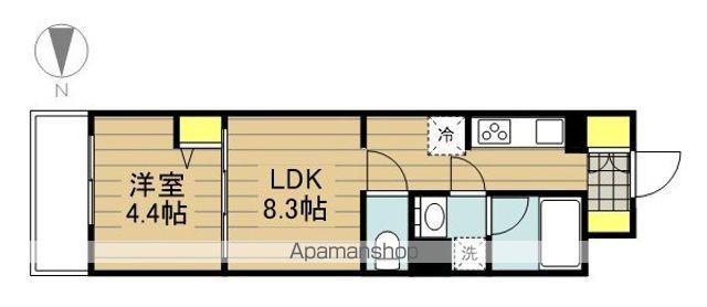 ローレル(1LDK/2階)の間取り写真