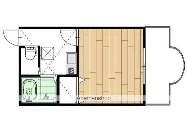 サンフラワー西小岩(1K/2階)の間取り写真