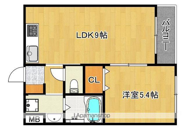 橋野マンションⅡ(1LDK/1階)の間取り写真