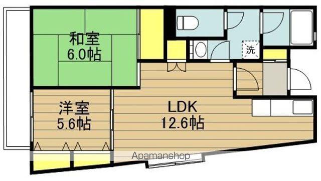 フリーデンハイム立野際(2LDK/2階)の間取り写真
