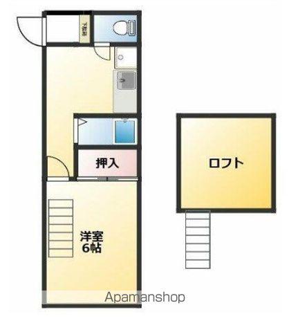 グリーンハイツマスダ(1DK/2階)の間取り写真