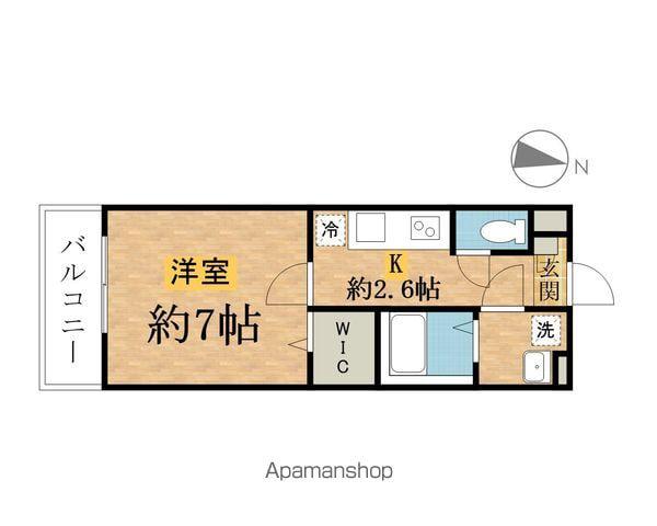 サビオ八王子(1K/2階)の間取り写真