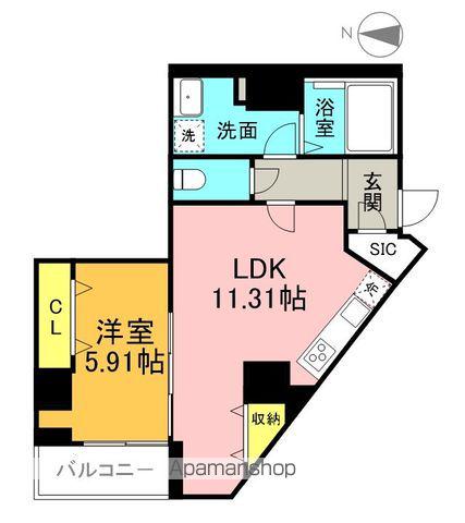 DAIWA GRACE MAISON KAMEIDO(1LDK/1階)の間取り写真