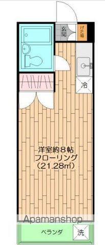 リザンハイツ(ワンルーム/3階)の間取り写真