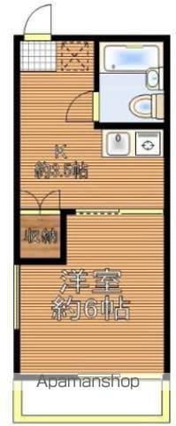 セレクトやよい(1K/2階)の間取り写真