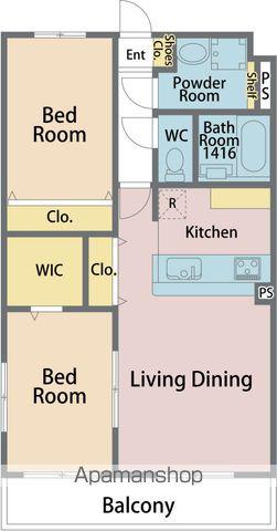ガーデンヒルズ城南Ⅷ(2LDK/1階)の間取り写真