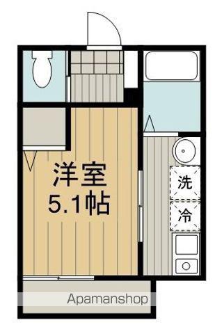 MELLAS青梅Ⅱ(1K/1階)の間取り写真