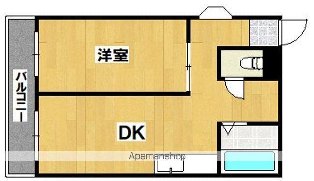 ロイヤル清水丘(1DK/1階)の間取り写真