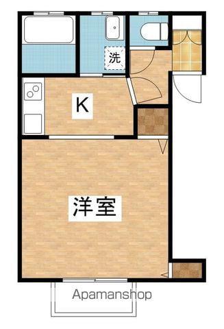 ヴィラS-Ⅰ(1K/2階)の間取り写真