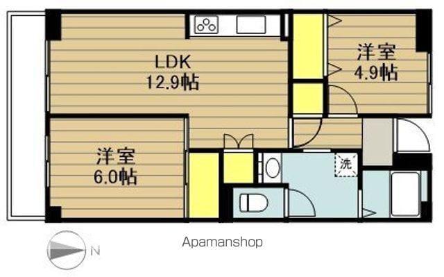 リバーサイドMAKIBA(2LDK/1階)の間取り写真