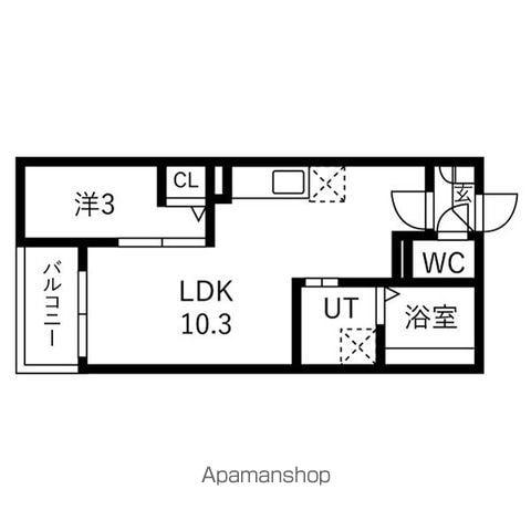 JACK KOTOBUKIⅠ(1LDK/3階)の間取り写真