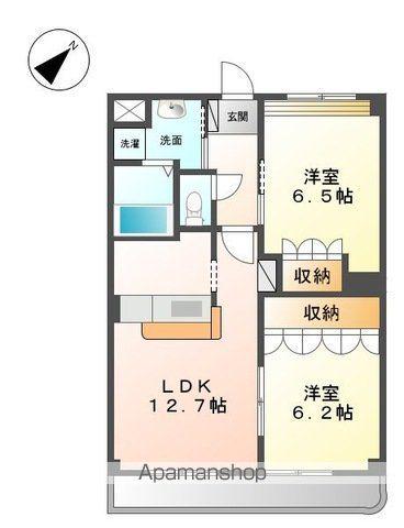 シェーンブルンT&M(2LDK/2階)の間取り写真