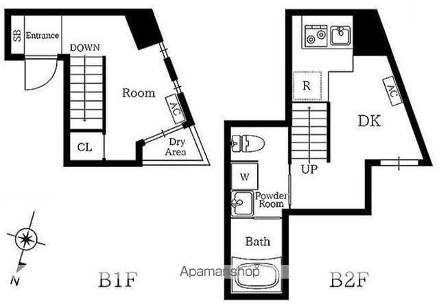 プレニーズ護国寺PREMIER(1DK/1階)の間取り写真