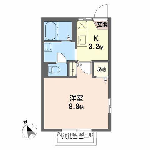 サライ21 AB棟(1K/1階)の間取り写真