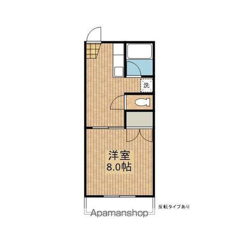 コーポアクア(1K/2階)の間取り写真